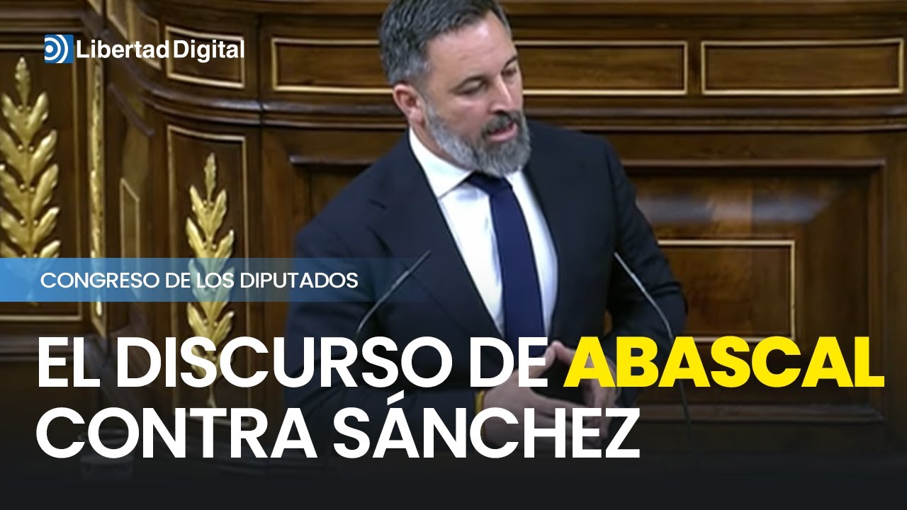 El discurso de Abascal contra Sánchez en el Congreso con Milei como protagonista