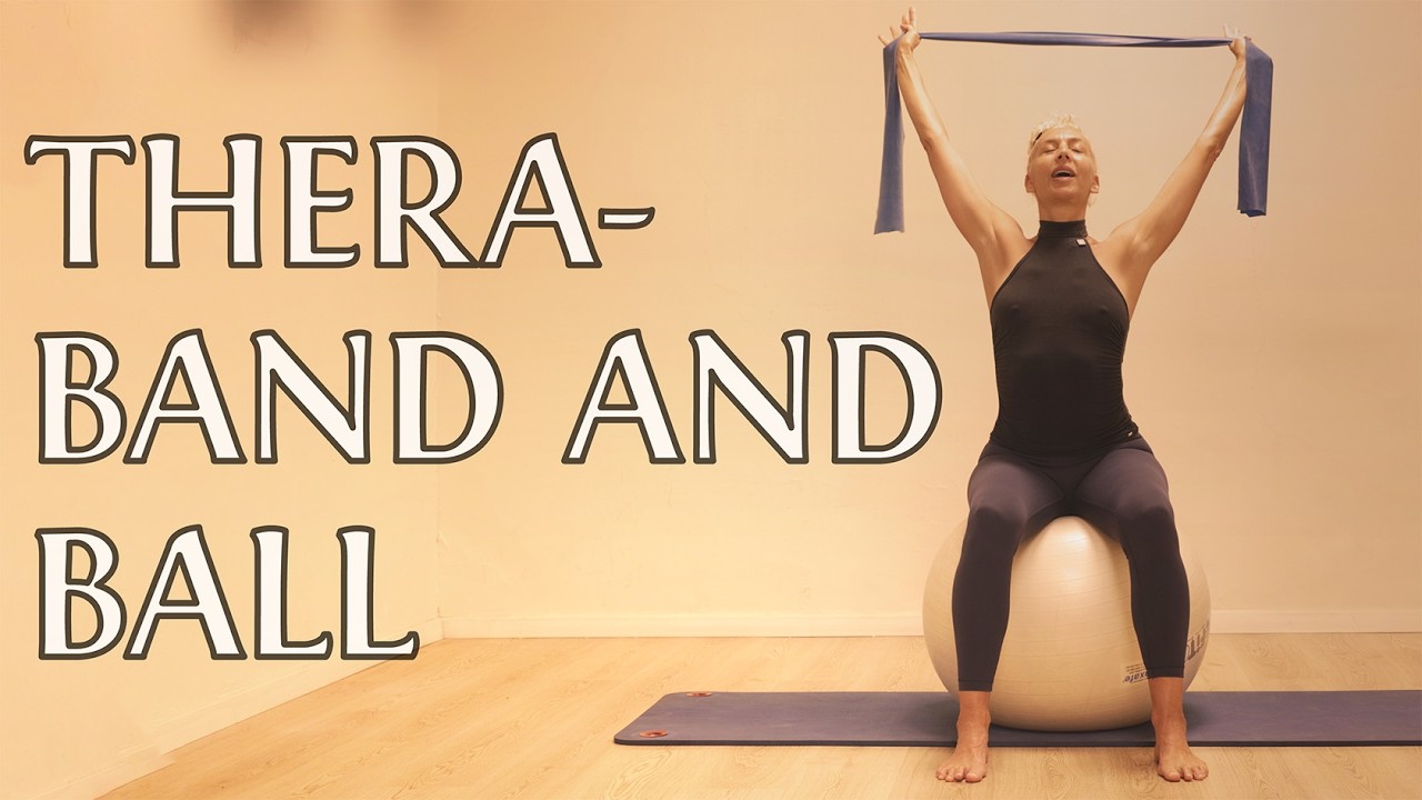 Pilates with Big Ball and Theraband