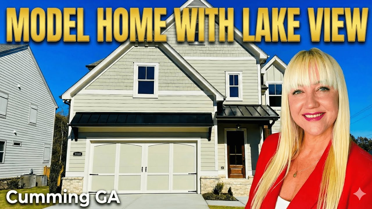Образцовый дом на продажу | Дом с видом на озеро в Хиллшире от PeachTree Residential | Камминг, Д...