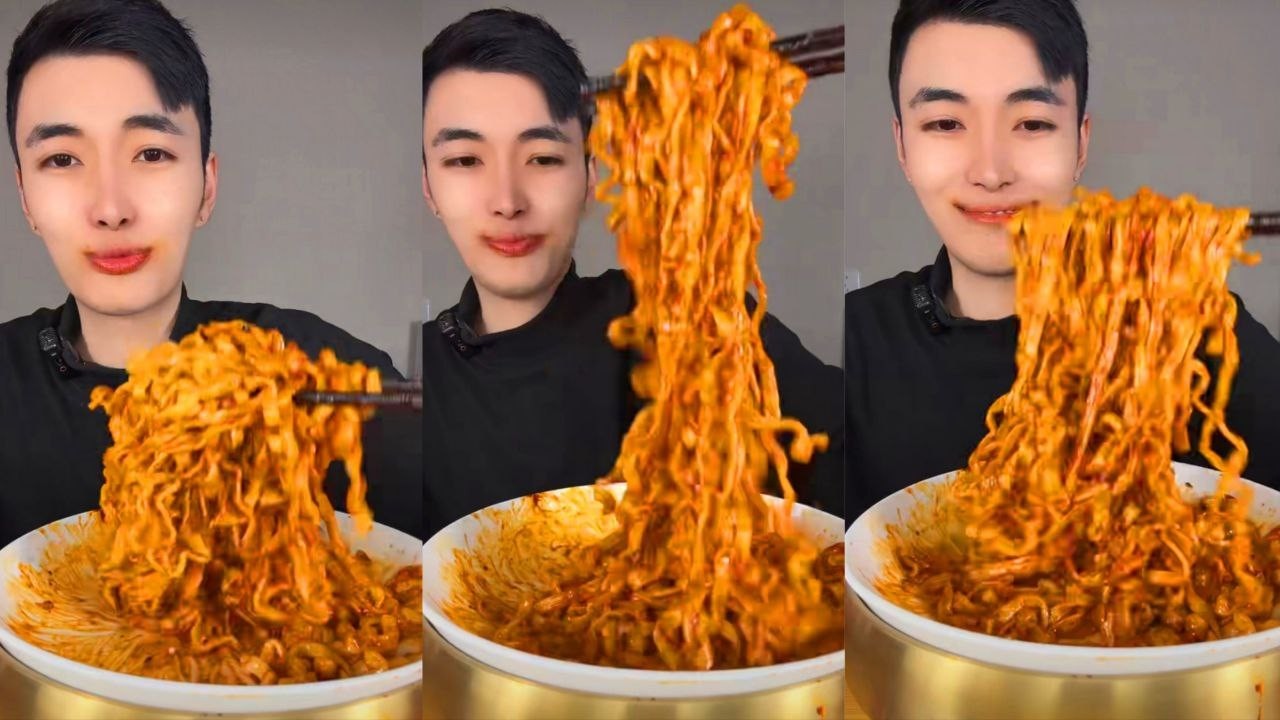 SPICY BULDAK NOODLES MUKBANG 🍜 EXTREME FIRE NOODLES CHALLENGE 🔥