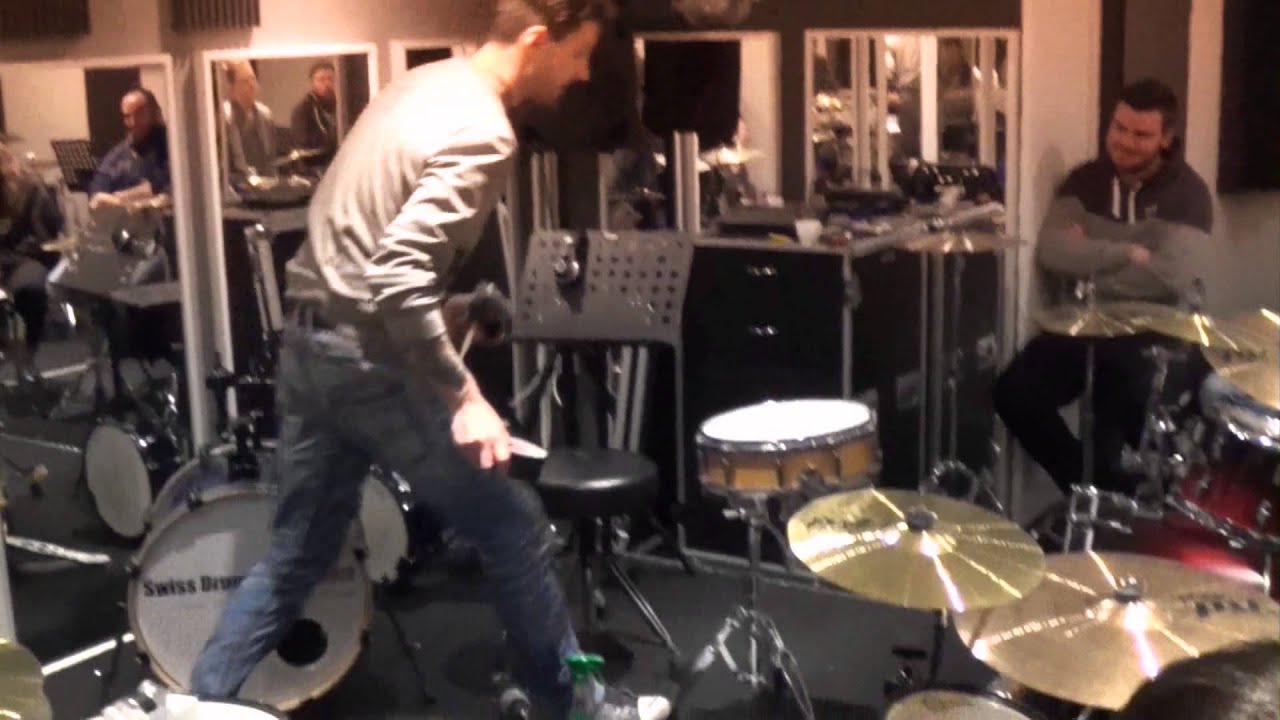 Swiss Drum Academy Masterclass Drum Tuning mit Dani L&ouml;ble von Helloween 14 02 2015