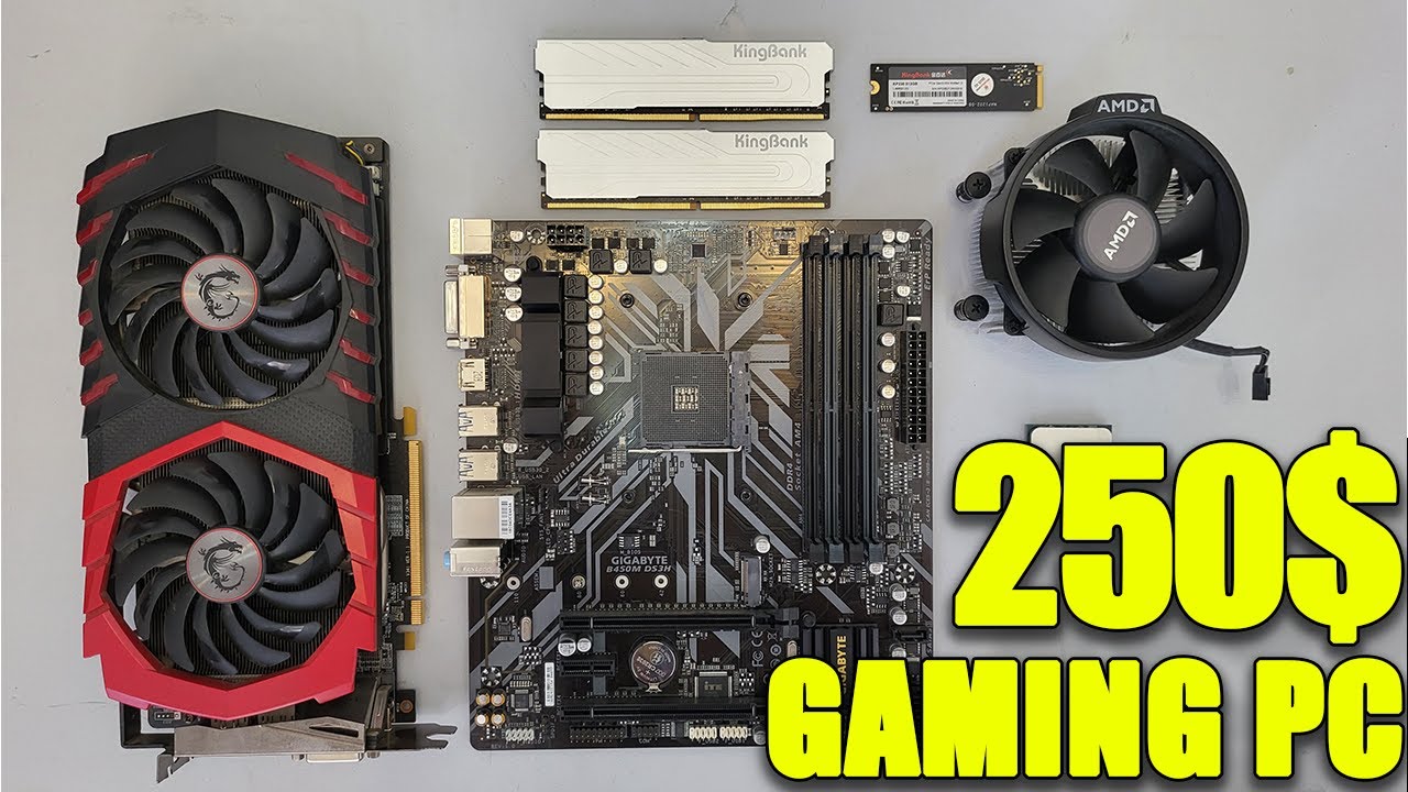 Ryzen 5 3600 + RX 580 8GB | $250 Budget Gaming PC Build | 4K