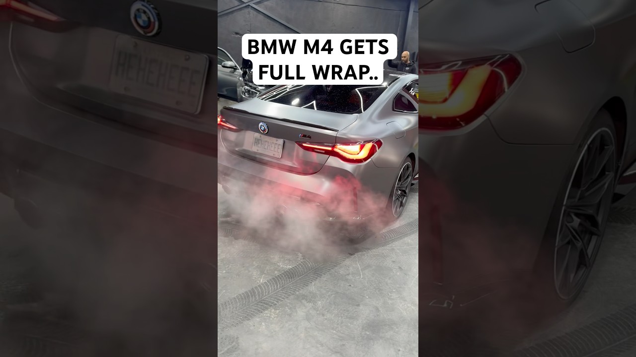 The Meanest BMW M4 Competition In Satin Grey.. #bmw #bmwm4 #m4 #cars #bmwm4competition #cars #shorts