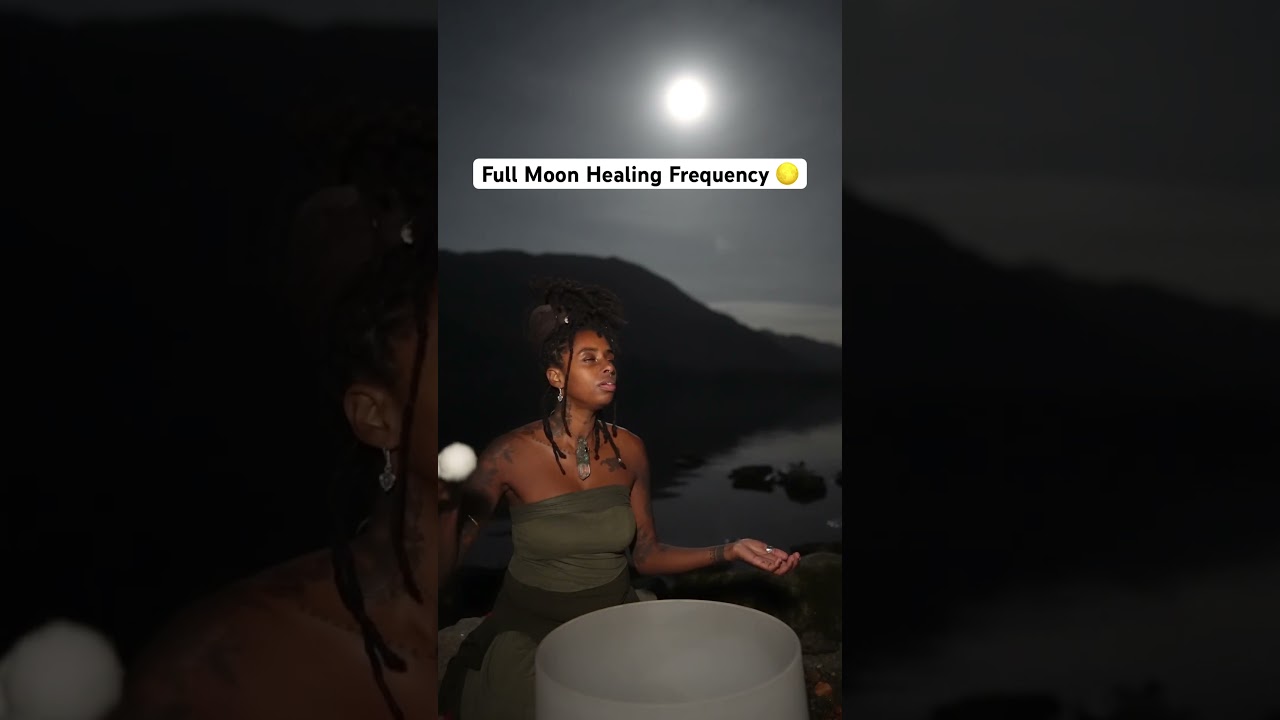 Full Moon Healing Frequency #shorts #fullmoon #soundhealing #singingbowls #healing #meditation