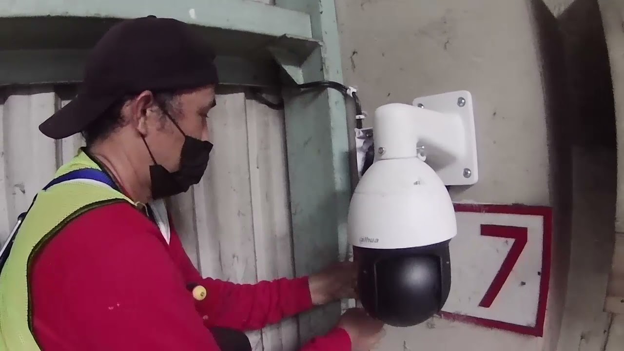 PTZ Pan Tilt Zoom Camera installation