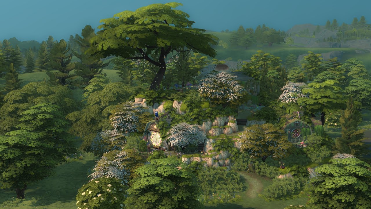 Secret Fairy Hill 🧚🏽‍♂️ Geheimer Feenhügel 🧚🏽‍♂️ Fantasy Build  +++ The Sims4  Stop Motion ( No CC )