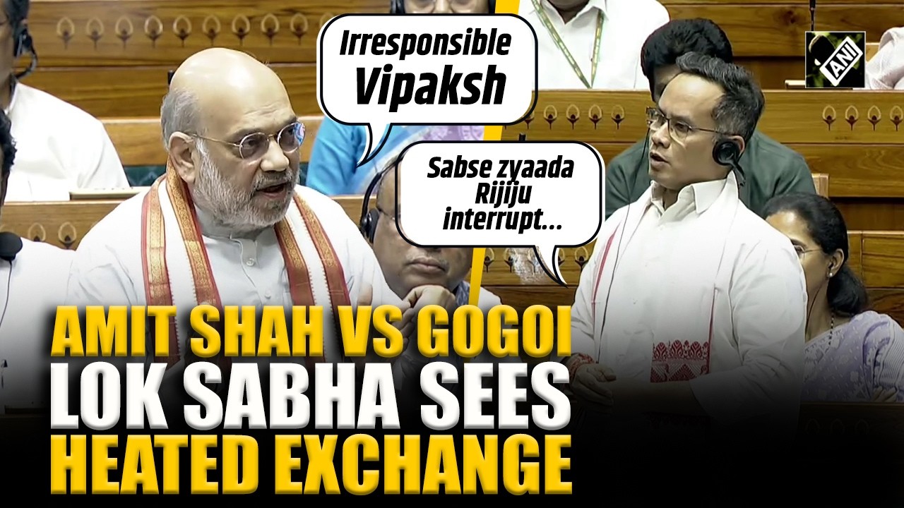 Gaurav Gogoi, Amit Shah, Kiren Rijiju exchange heat in Lok Sabha over Om Birla No confidence motion
