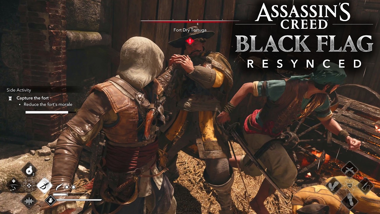 10+ Minutes of Combat Gameplay in Black Flag Resynced! Combos, Takedowns & MORE!