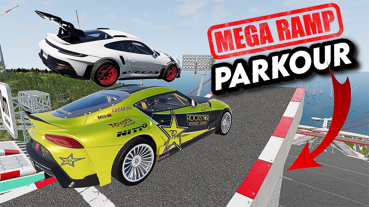 Big High Ramp Jumps with Expensive Sports Lux Cars Crashes #2 - BeamNG Drive