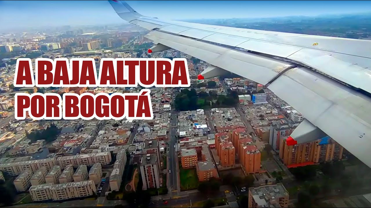Aterrizaje diferente en el aeropuerto El Dorado Bogotá