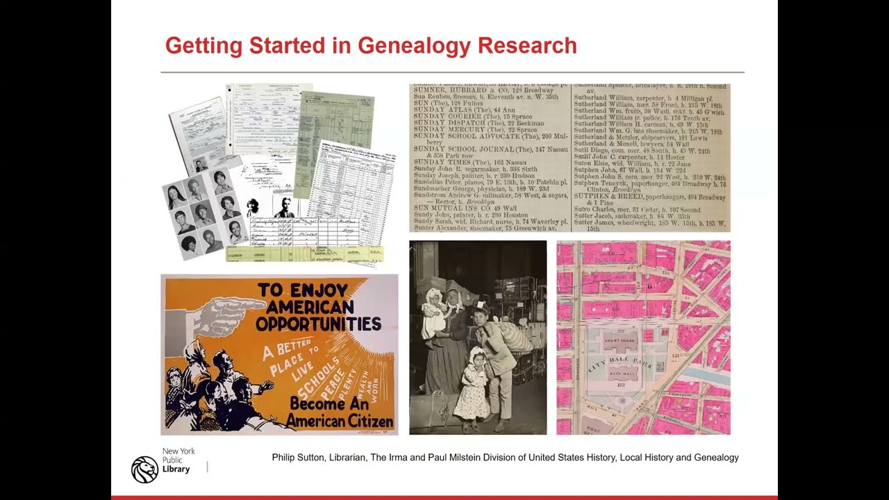 Getting Started in Genealogy Research