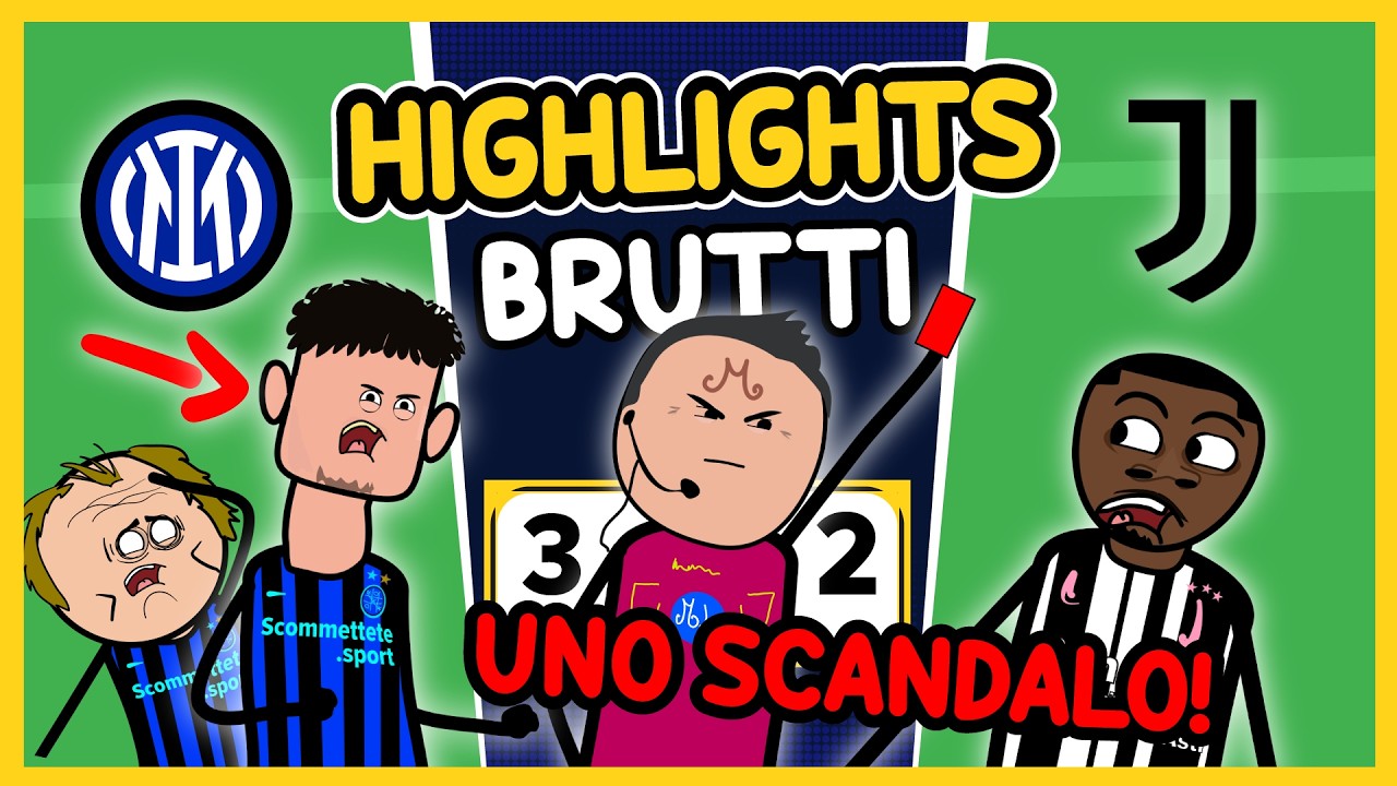 INCREDIBILE VERGOGNA - INTER-JUVENTUS 3-2 | HIGHLIGHTS BRUTTI