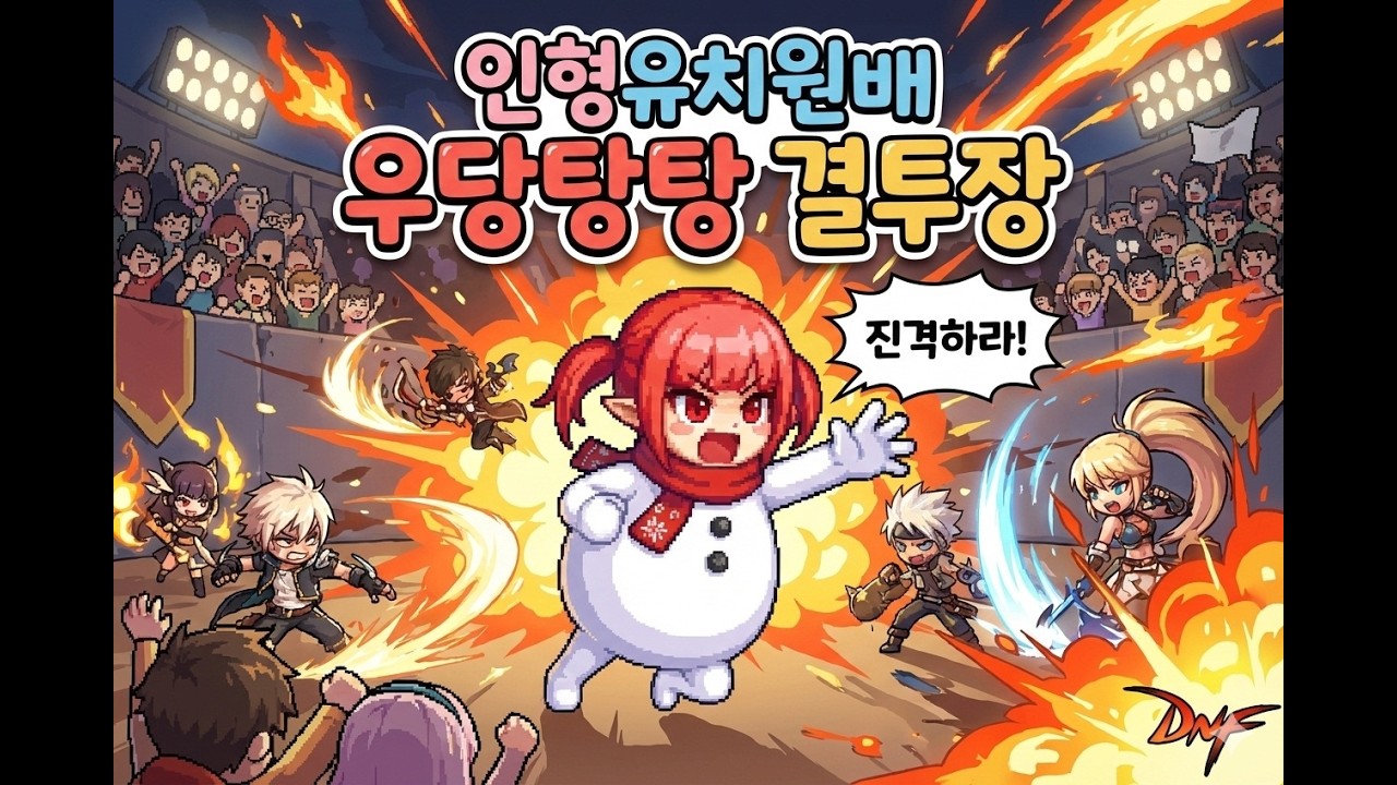 [제1회 인형유치원배] 우당탕탕 결투장! 던파는 역시 같이 해야 제맛 ㅋㅋㅋ