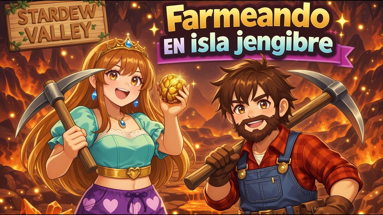Caos en Isla Jengibre con Pana Jr🌴 | Stardew Valley