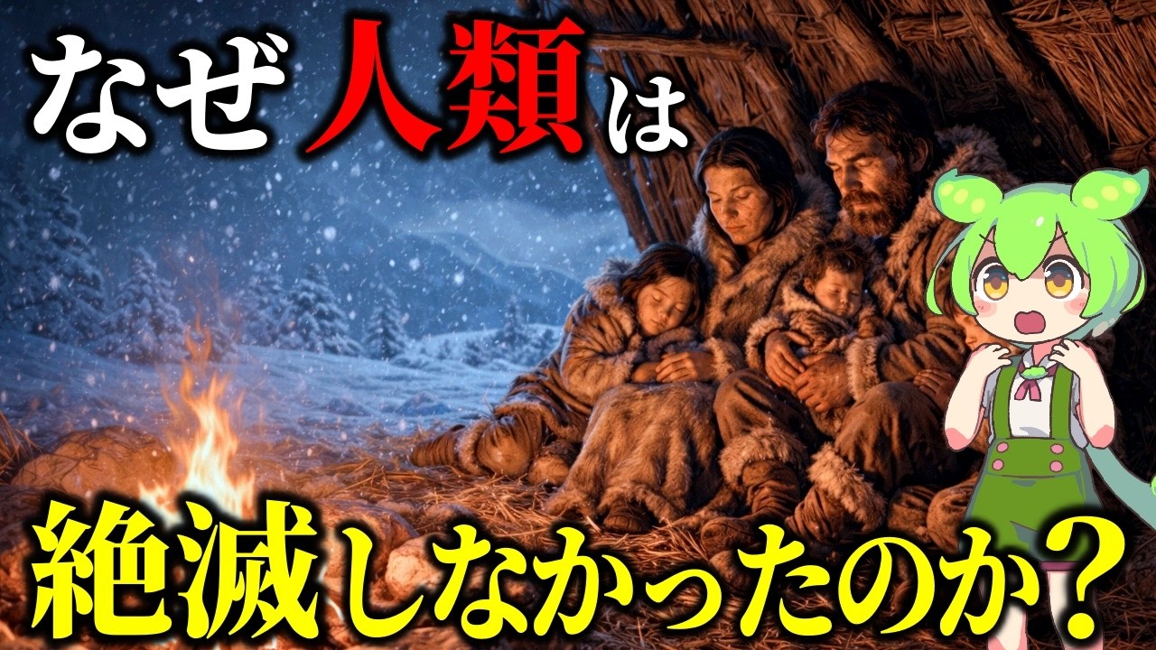 文明ゼロの世界で人類が夜を越えられた理由！現代人が耐えられない氷河期サバイバルの真実
