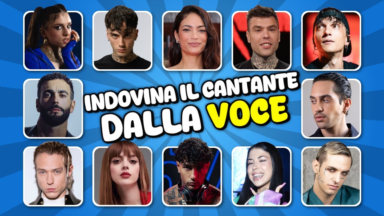 Indovina il Cantante dalla Voce | Quiz Infinity