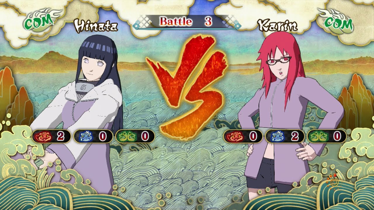 Naruto Shippuden: Ultimate Ninja Storm 3, Hinata Hyuga VS Karin!