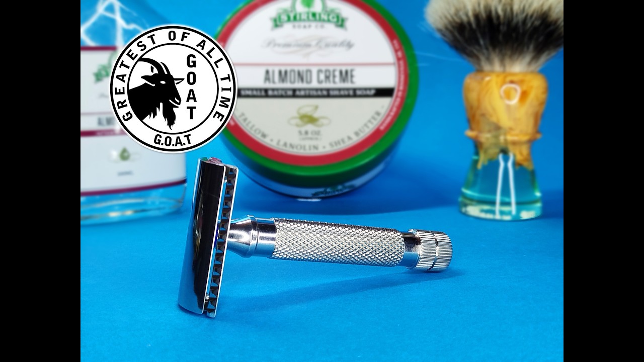 Ξύρισμα με Razorock The GOAT - Stirling Almond Creme