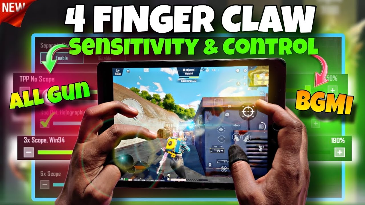 3.6 Update! BGMI iPad SENSITIVITY & 4 Finger CONTROL Code for iPad 9,10,7,6,mini 6,iPad Pro(ADVANCE)