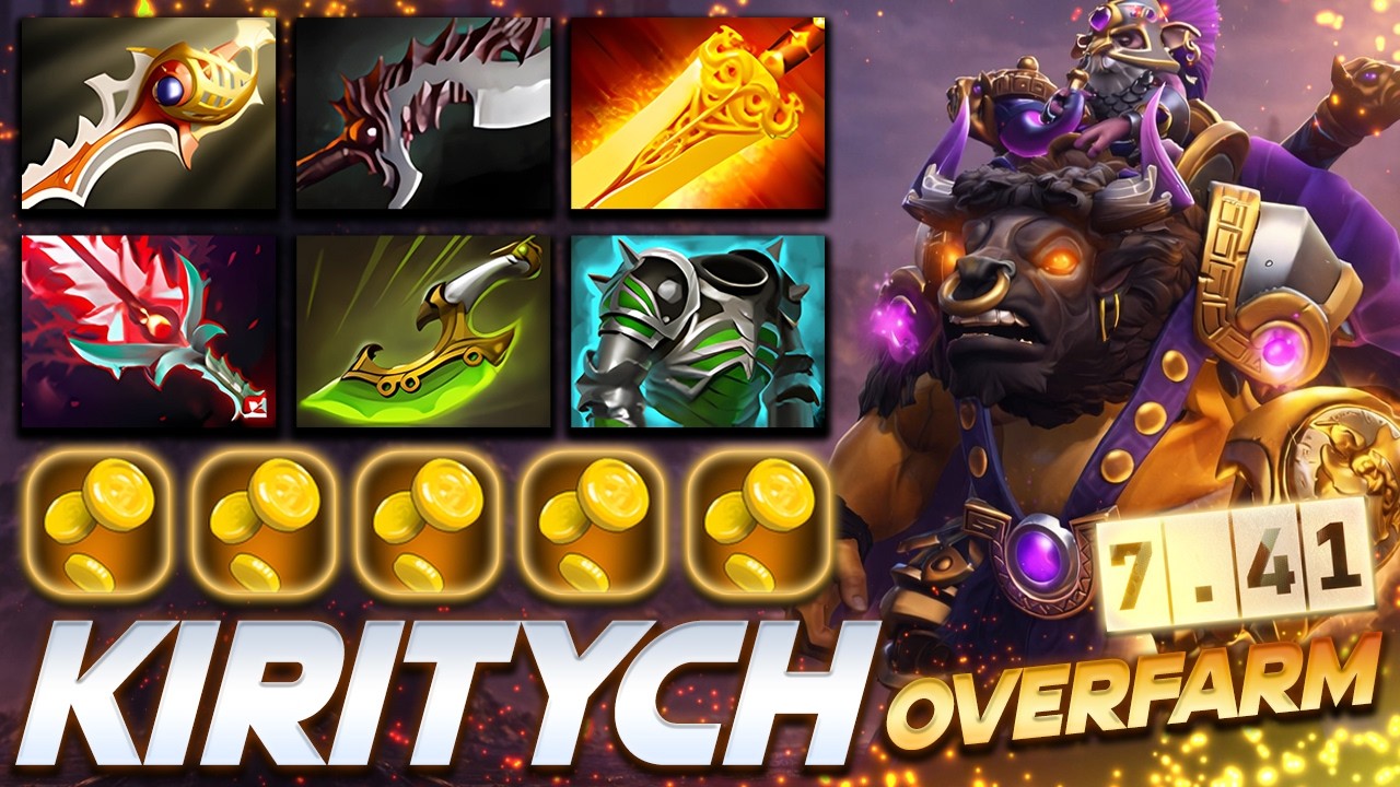 [7.41] Kiritych Alchemist Overfarm - Dota 2 Pro Gameplay [Watch & Learn]