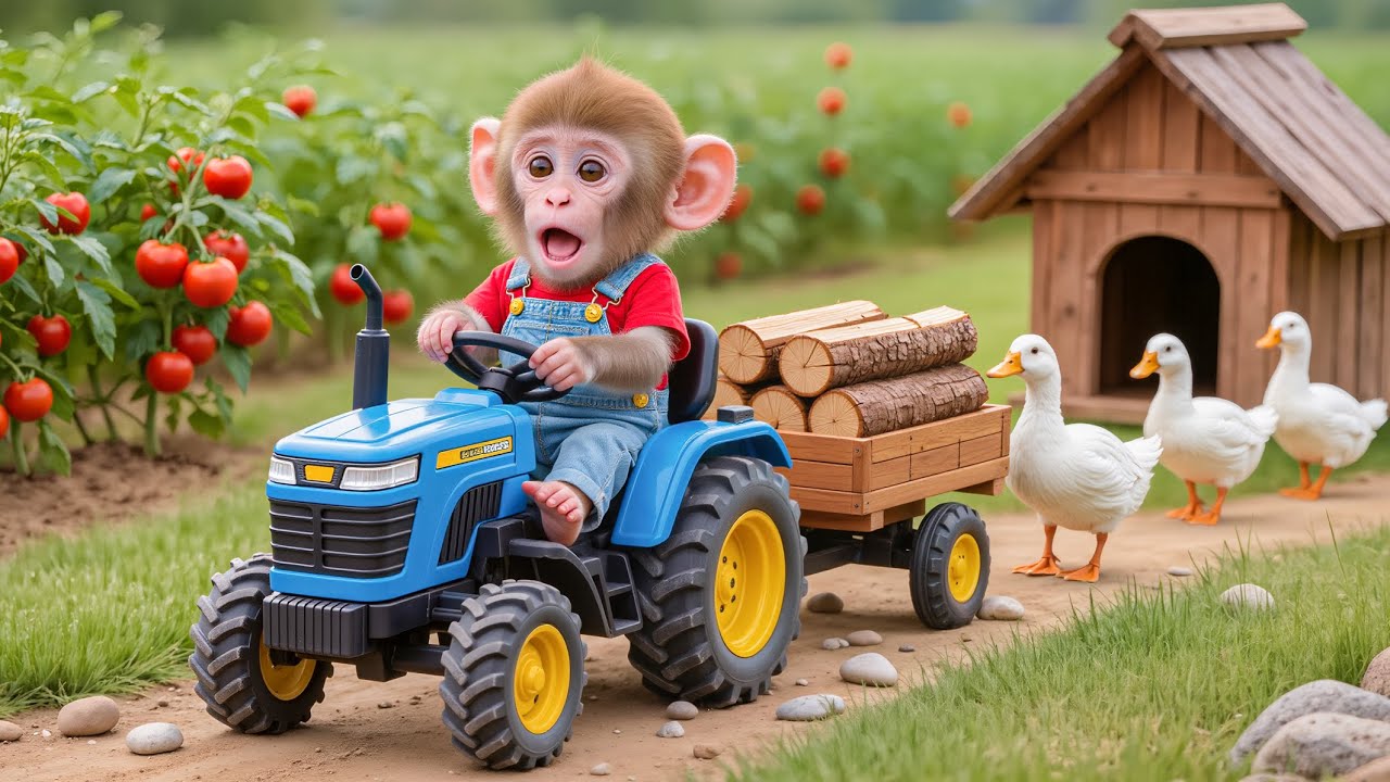 🐒🦆💥 Monkey NaNa Rebuilds the Duck House After a Shocking Escape! 😱🏡 &ndash; NANA MONKEY LIFE