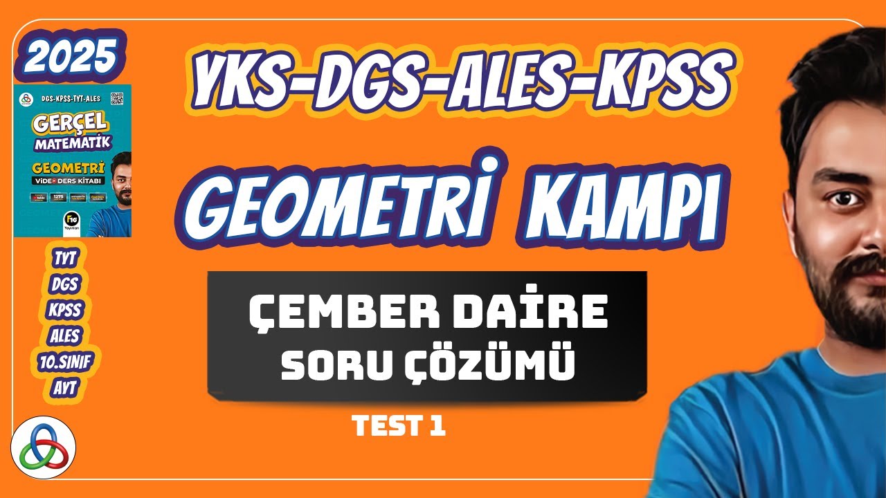 ÇEMBER DAİRE SORU ÇÖZÜMÜ | 1.Video | 2025 YKS - DGS - KPSS - ALES  - AYT GEOMETRİ
