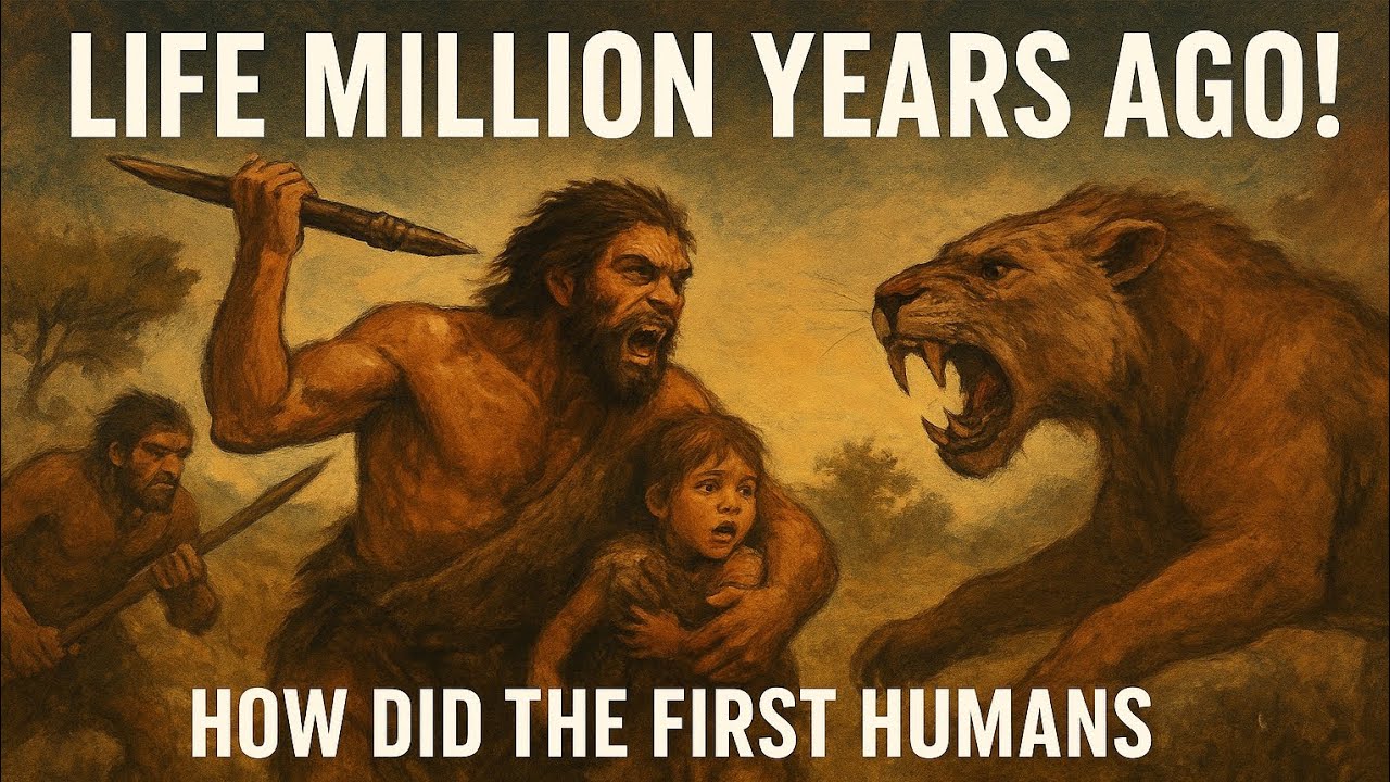 SAVAGE SURVIVAL! How Early Humans Fought Predators to Protect Their Young ! 
