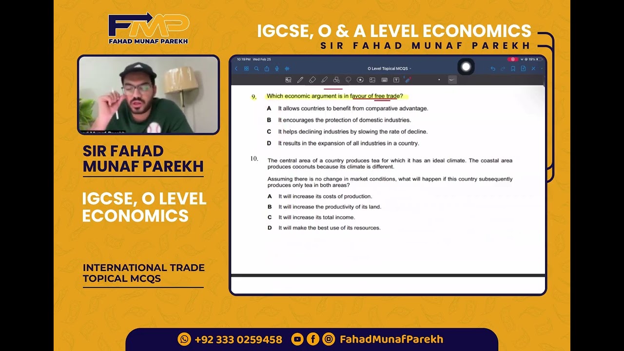 International Trade Topical MCQS Paper 1 | IGCSE/O Level Economics 2281/0455 |