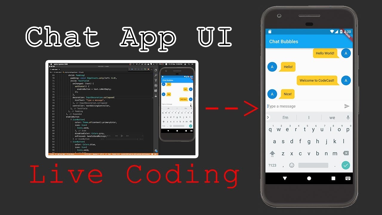 Flutter Chat Window || CodeCast #5