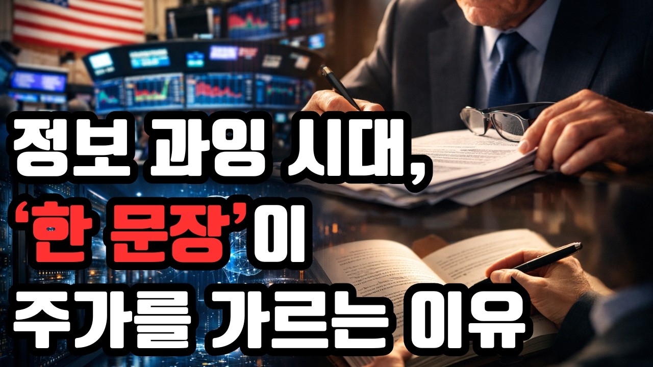 행간을 읽는 투자자 정보 과잉 시대, CEO의 ‘한 문장’이 주가를 가르는 이유