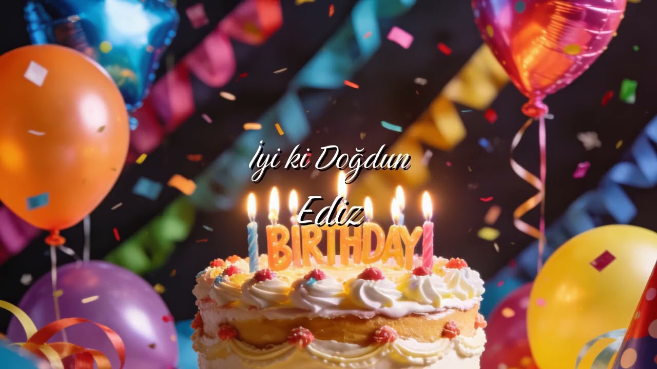 🎉 İyi ki Doğdun Ediz! 🎂 Pop Doğum Günü Şarkısı 🎵