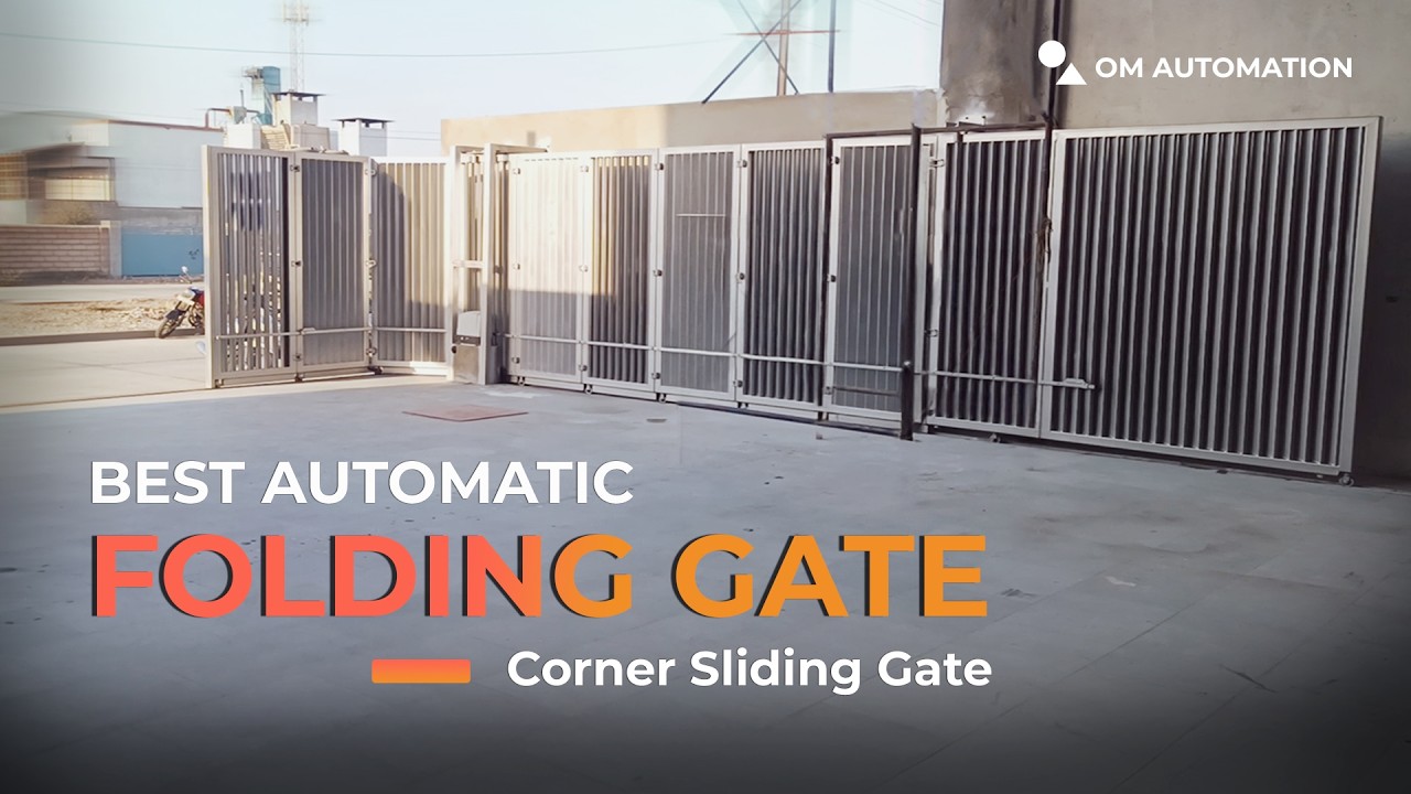 Latest Automatic Sliding Folding Gate | 🎥 MS Gate Design | Om Automation