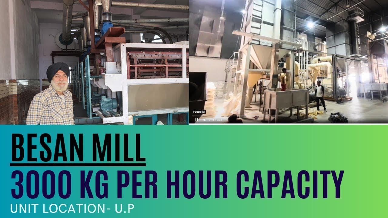 3 TON PER HOUR CAPACITY BESAN PRODUCTION MILL MANUFACTURER AND INSTALLATION BY GELONG INDUSTRIES