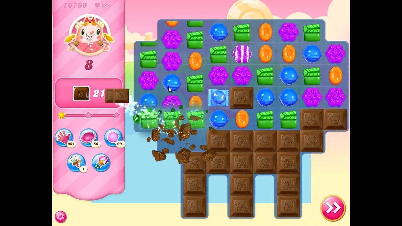 Candy Crush Saga Level 16769 - NO BOOSTERS | SKILLGAMING ✔️