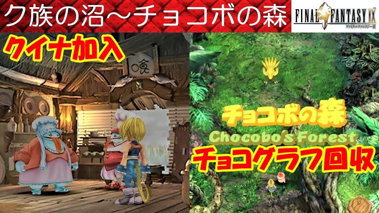 FF9攻略#12『ク族の沼／クイナ加入 Quina／チョコボの森／チョコグラフ』ファイナルファンタジー9｜FINAL FANTASY IX｜MIZUKENミズケン