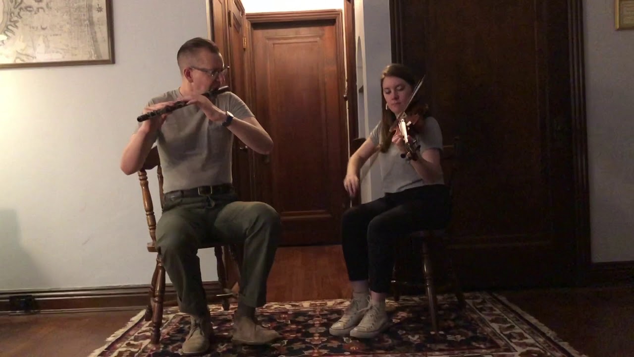 The Tailor's Thimble/The Red Haired Lass | Will Woodson & Caitlin Finley, Irish Flute and Fiddle