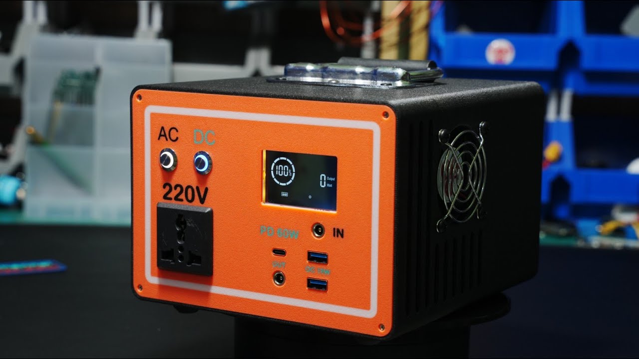 V3 - DIY 430Wh Portable Power Station | Pure Sine 300W Inverter + PD 60W + QC 18W | 3D Printed Box