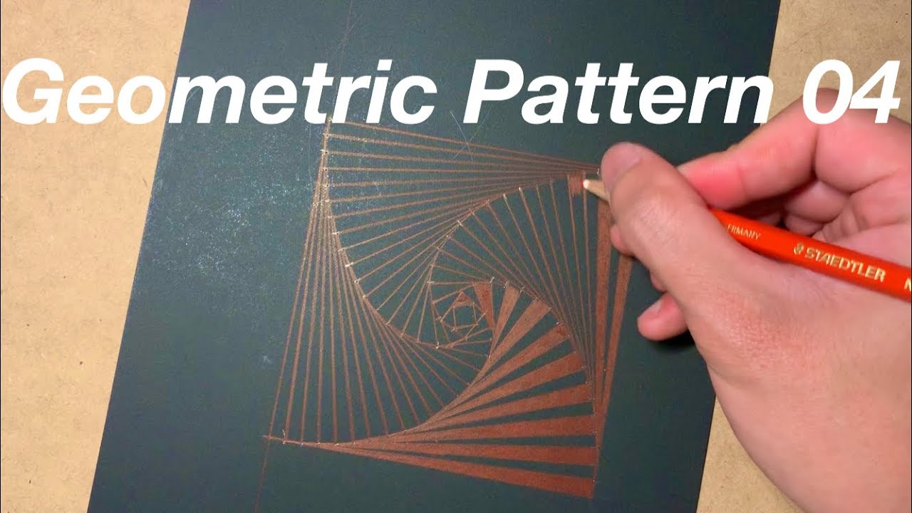 How to draw a geometric pattern / 幾何学模様の描き方
