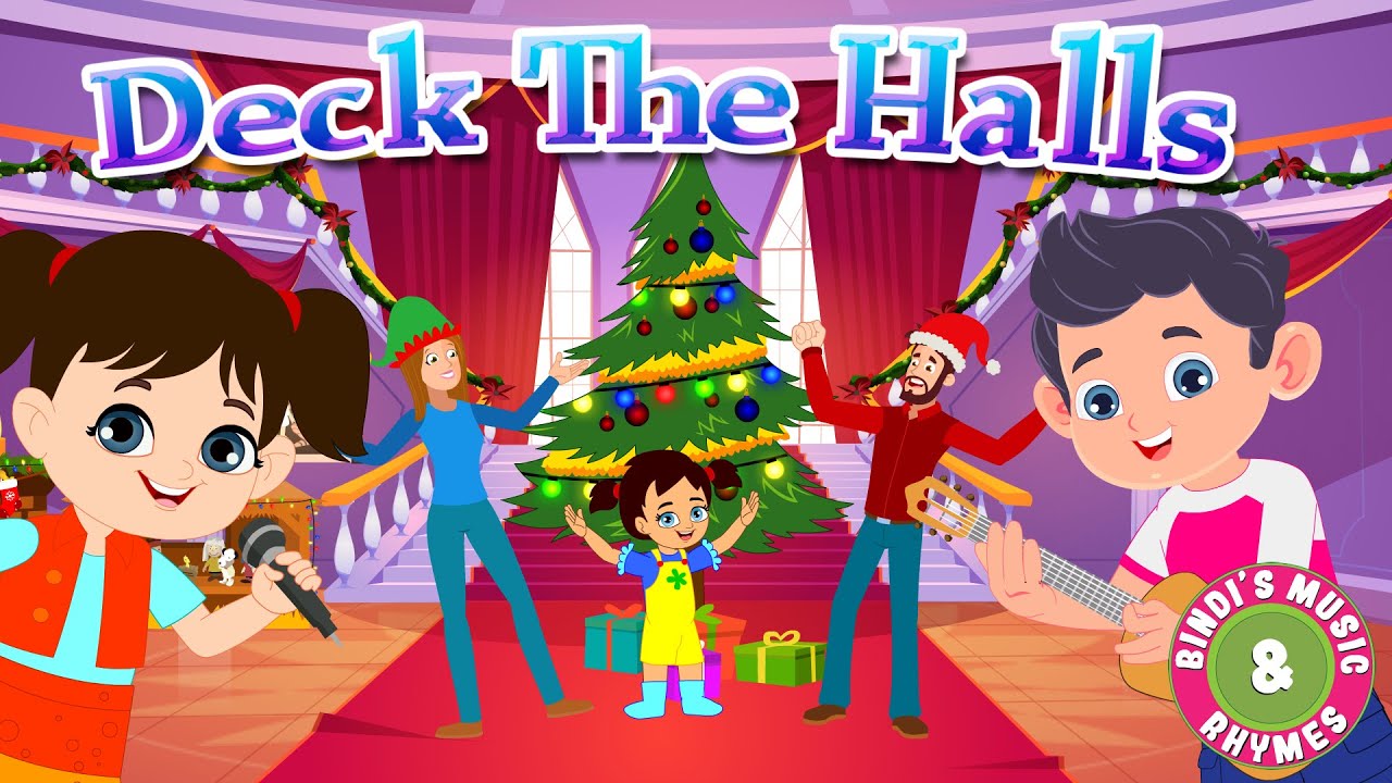 Deck the Halls | Christmas Carols 2022 | Fa la la la | Bindi's Music & Rhymes