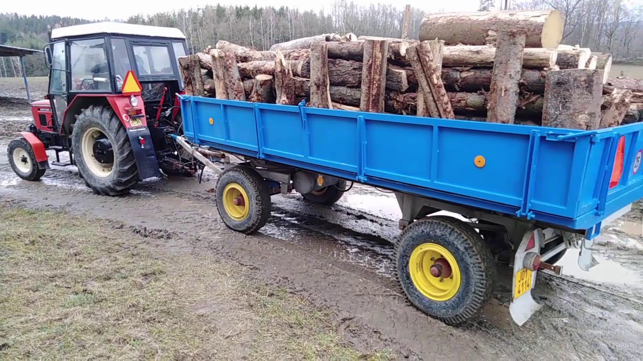 Práce v lese | Zetor 6011, Claas Arion 520