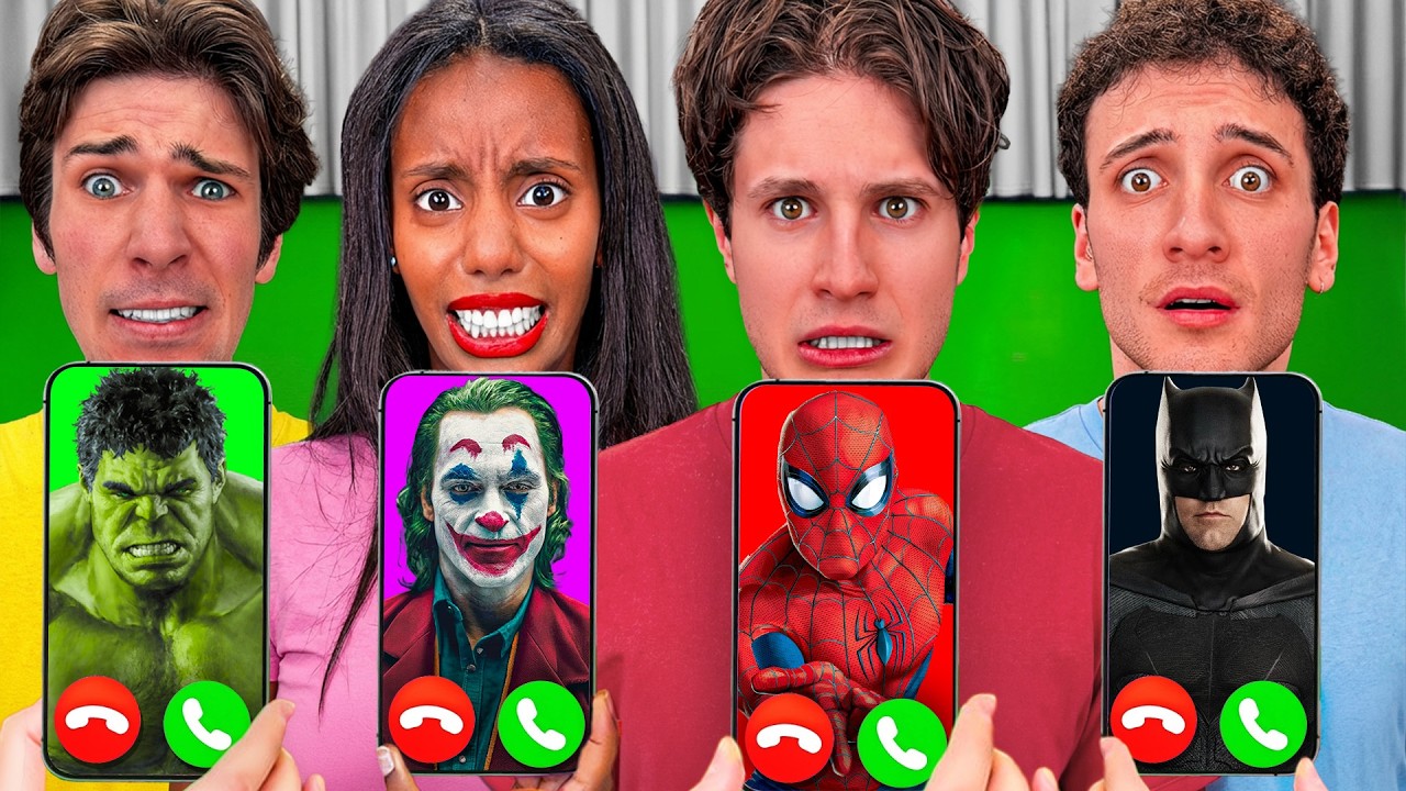 CHIAMO I TUTTI SUPEREROI AL TELEFONO ALLE 3:00 DI NOTTE! Spider-man, Superman e Batman📱