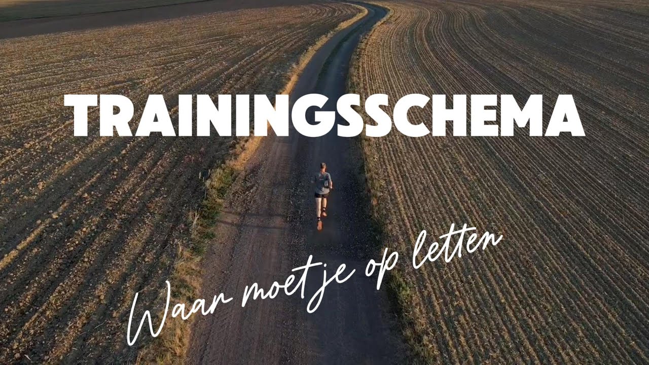 Hardloop trainingsschema. Waar moet je op letten.