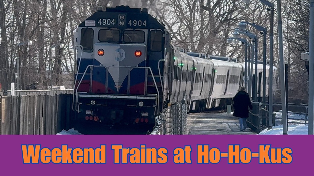 Weekend Railfanning at Ho-Ho-Kus in New Jersey. A Nice, Mild Day Filled with Trains.