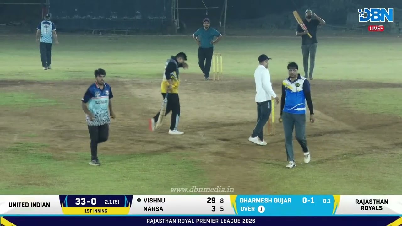 NIGHT ||RAJASTHAN ROYAL PREMIER LEAGUE 2026 | RRPL | DBN LIVE