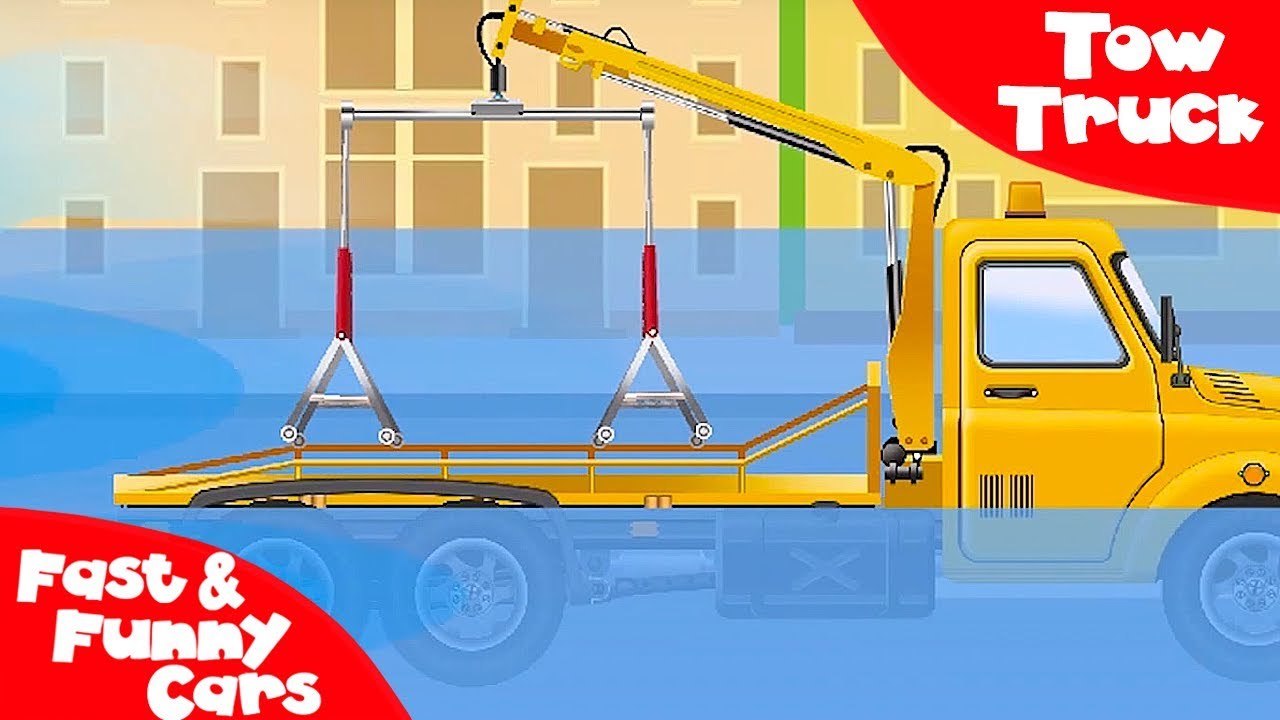 The Tow Truck and The Truck - Service Vehicles. Cars & Trucks Cartoon for kids