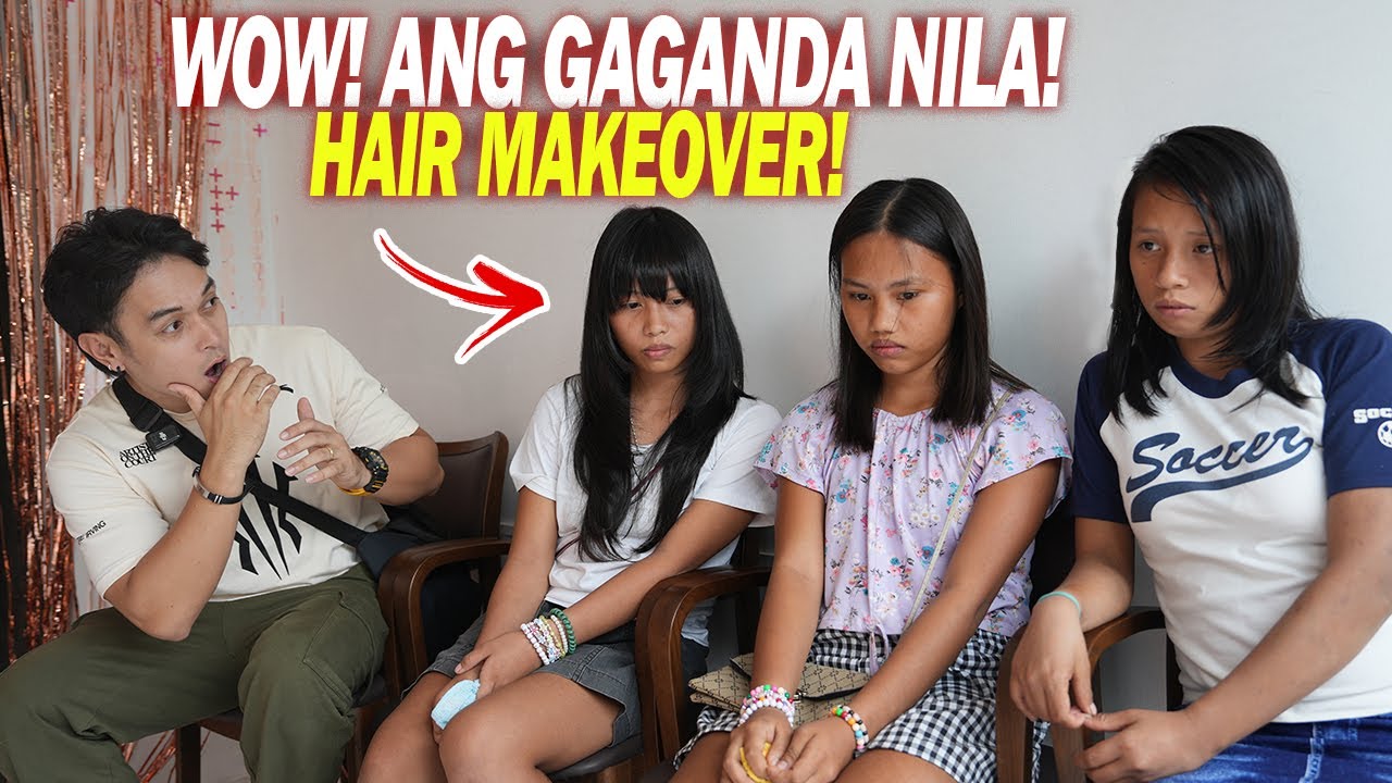 HAIR MAKEOVER SA MGA MAGKAKAPATID NA BINANSAGANG 