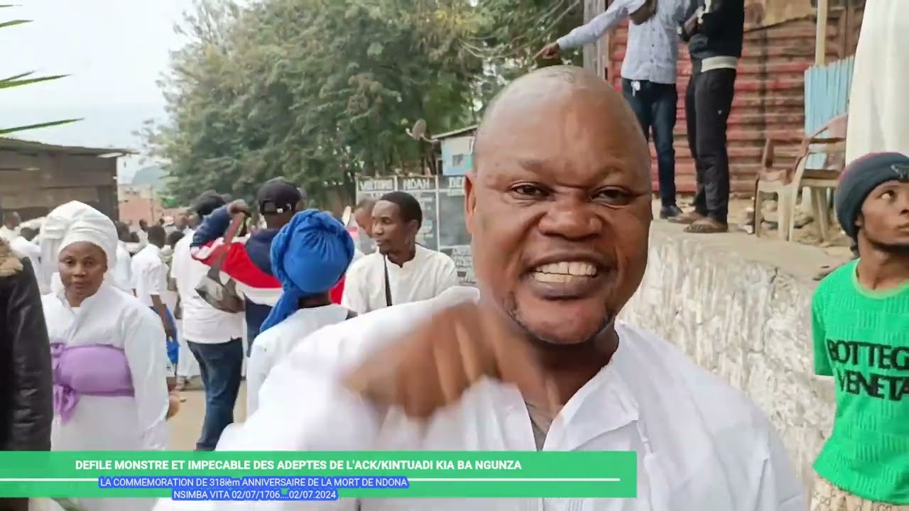 Défilé monstre et impeccable des adeptes de L'ACK/Kintuadi Kia bangunza , le 02/07/2024 a Matadi.