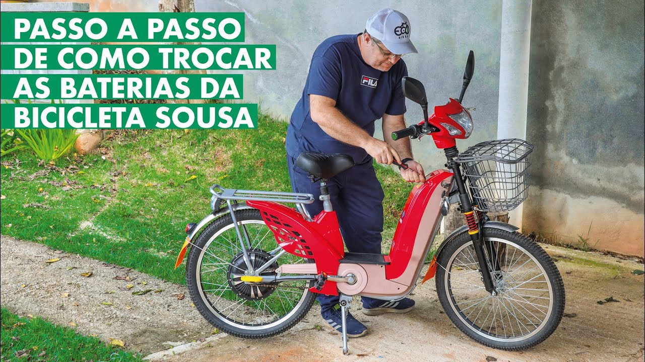 Como Trocar as baterias da Bicicleta Elétrica Sousa?