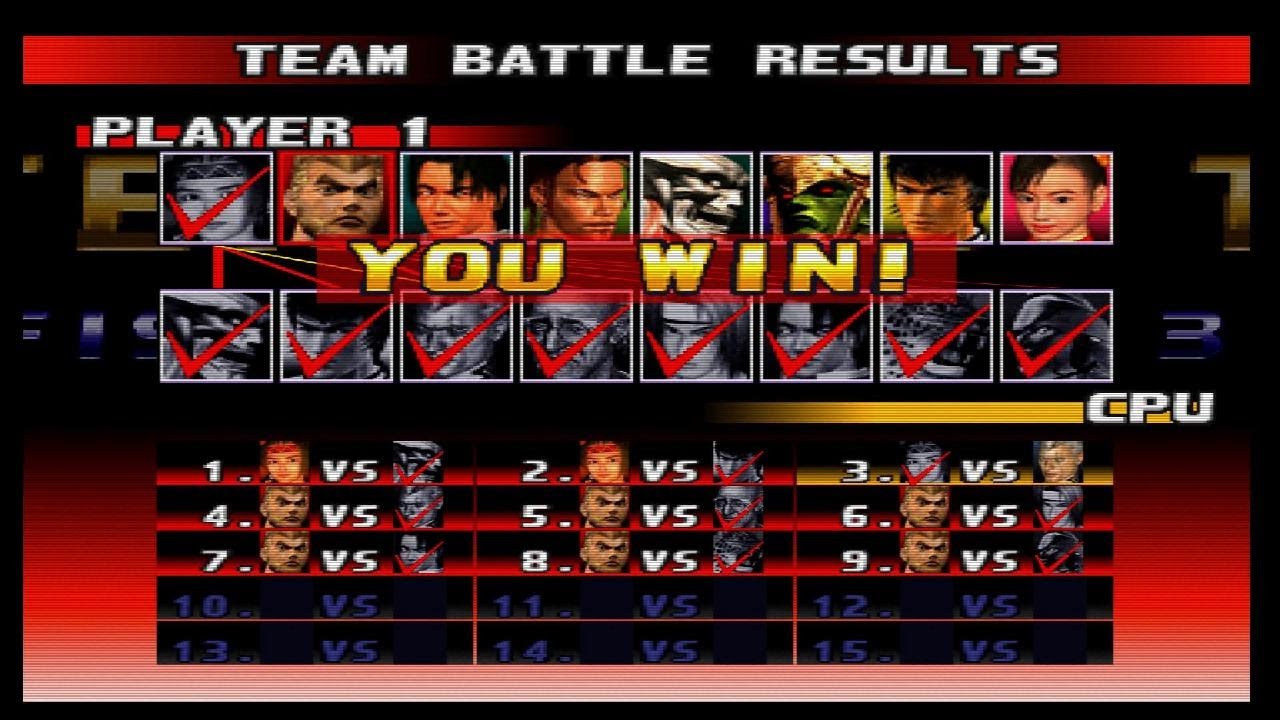 Team Battle Mode Part 26 - Tekken 3 PS 5 Gameplay