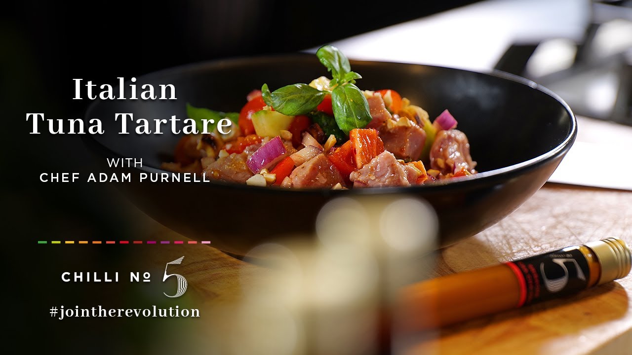 Spicy Italian Tuna Tartare Recipe | Pescatarian Healthy Dish | Superfood Mondays with Chilli No. 5
